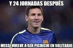 Enlace a Messi, 24 jornadas después