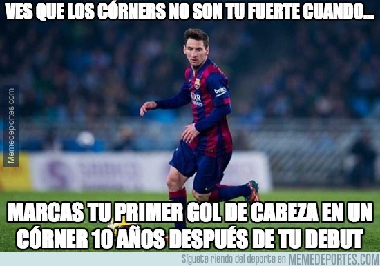 476488 - Primer gol de córner de Messi en 10 años