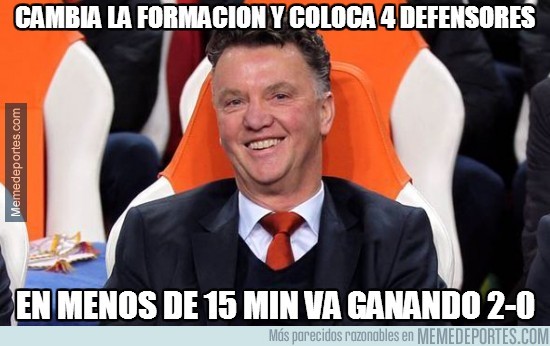 477620 - Van Gaal al fin pone un 4-4-2