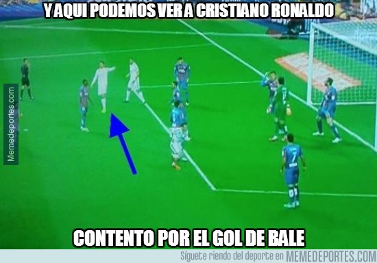 478352 - Cristiano supercontento con el gol de Bale #no