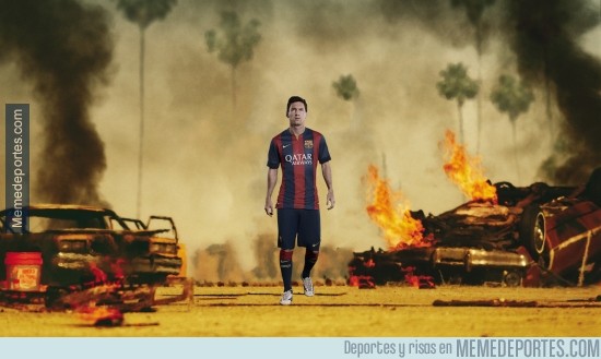 481527 - Así ha salido hoy Messi del Camp Nou