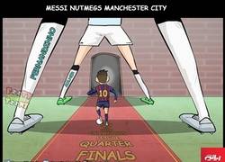 Enlace a Messi lleva al Barça a cuartos a base de caños