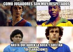 Enlace a Cruyff, Pelé, Platini y Maradona tienen algo en común