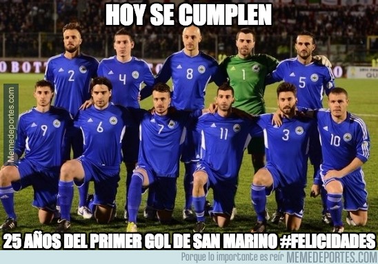 491169 - San Marino ha perdido 6-0 pero hoy tienen algo que celebrar