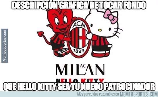 494531 - El AC Milan y Hello Kitty. Descripción gráfica de tocar fondo