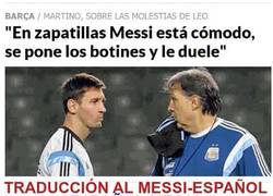 Enlace a Diccionario Messi-Español, Español-Messi