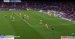 Enlace a GIF: ¡¡GOLAZO de Messi!! vaya chut se saca, el portero no puede hacer nada