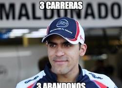 Enlace a Maldonado va a por el récord, 3 carreras 3 abandonos