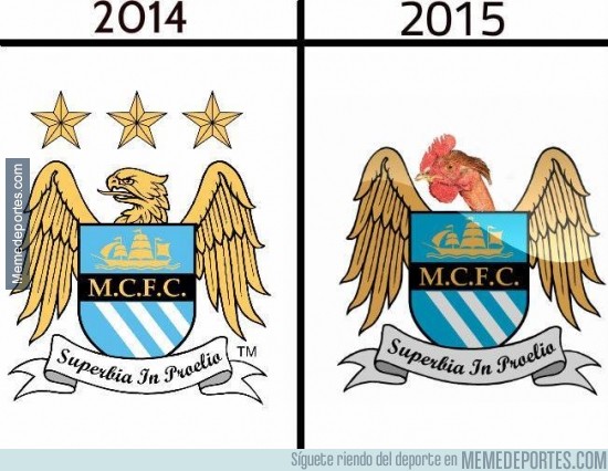 507303 - Cómo ha quedado el escudo del Manchester City tras el derbi