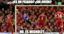 Enlace a Mignolet salvando al Liverpool