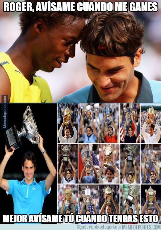 510938 - Monfils sorprende a Federer