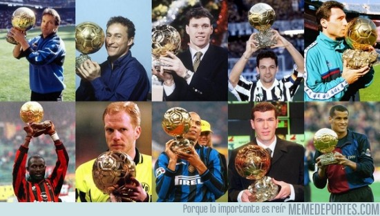 511701 - Cómo ha cambiado el fútbol. 10 ganadores del balón de oro distintos en los 90