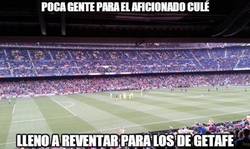 Enlace a Gran homenaje de los aficionados del Barça al Getafe para que se sientan como en casa
