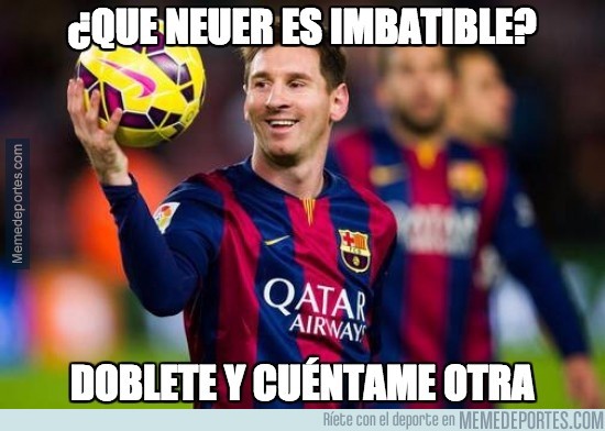 537432 - Estratosférico Messi rompiendo su gafe con Neuer