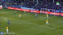 Enlace a GIF: Gran gol de Sergio Garcia para el Espanyol. Desde menudo ángulo...