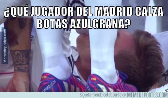 542481 - ¿Qué jugador del Madrid calza botas azulgrana?
