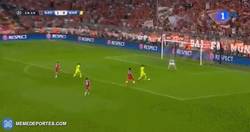 Enlace a GIF: Neymar marca el empate. MSN en estado puro