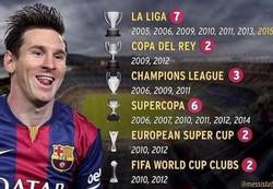 Enlace a Los 22 títulos de Lionel Messi con el FC Barcelona