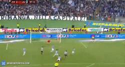 Enlace a GIF: Buen gol de Matri que adelanta a la Juventus en la prórroga vs Lazio