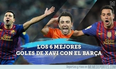557386 - Los 6 mejores goles de Xavi con el Barça. Maestría y calidad