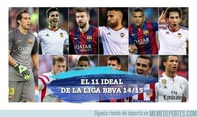 562773 - El Once Ideal de la Liga BBVA, según la UEFA