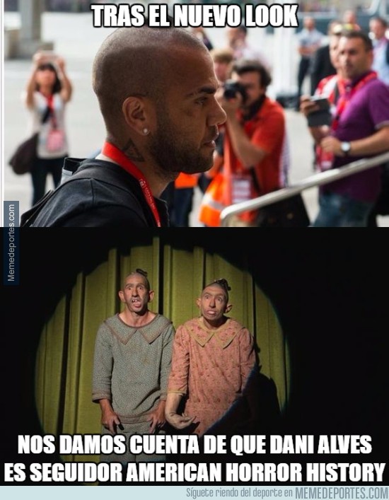 567638 - Dani Alves hace un homenaje a su serie favorita