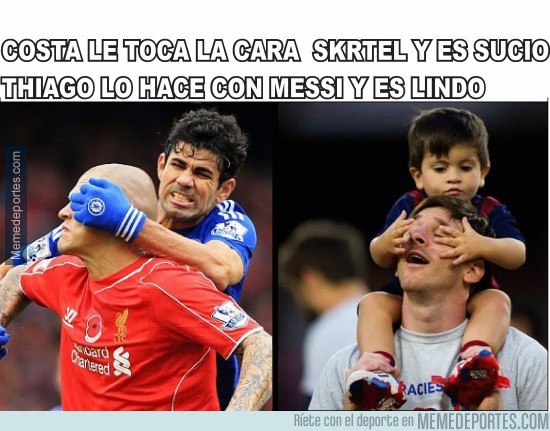 568433 - Doble rasero entre Diego Costa y Thiago Messi
