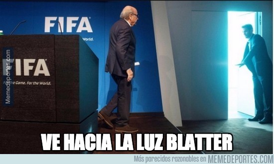 570750 - Foto histórica de la dimisión de Blatter
