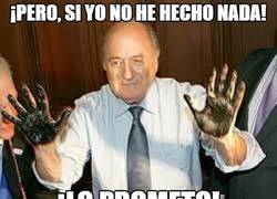 Enlace a Que dice Blatter que se va con las manos limpias