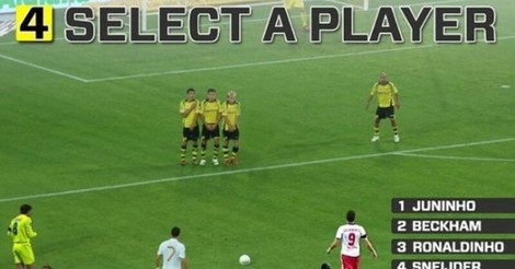 [ MEMEDEPORTES ] Min. 90. Selecciona un jugador para lanzar la falta