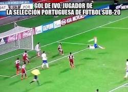 Enlace a Gol de Ivo, jugador de la selección portuguesa de fútbol sub-20