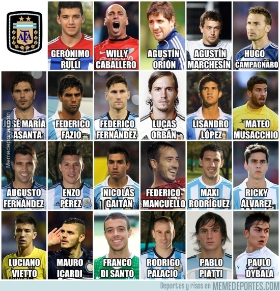 572150 - 23 jugadores de Argentina que no van a la Copa América, equipazo