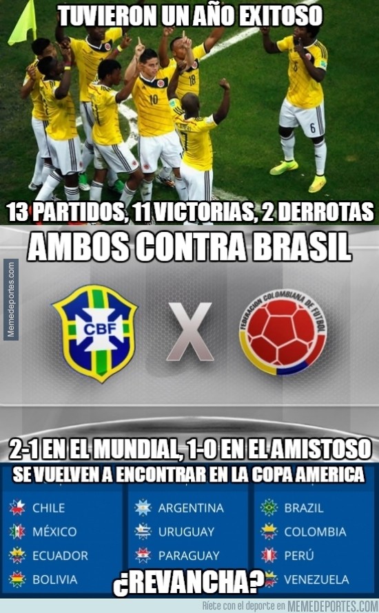572837 - Brasil vs Colombia tendrán algunas cuentas pendientes