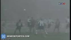 Enlace a GIF: El gol de Luis Enrique en el Olímpico de Berlín que nadie pudo ver por la niebla