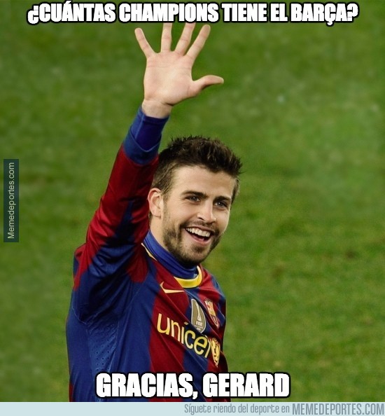 575230 - ¿Cuántas champions tiene el Barça, Gerard?