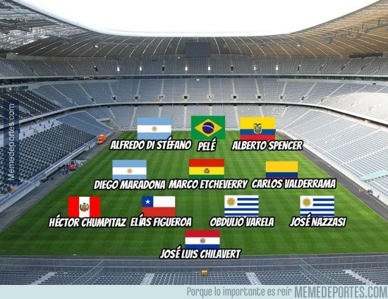 578185 - El once ideal histórico de la Copa América