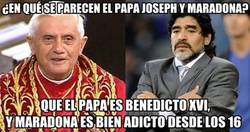 Enlace a ¿En qué se parecen el papa y Maradona?