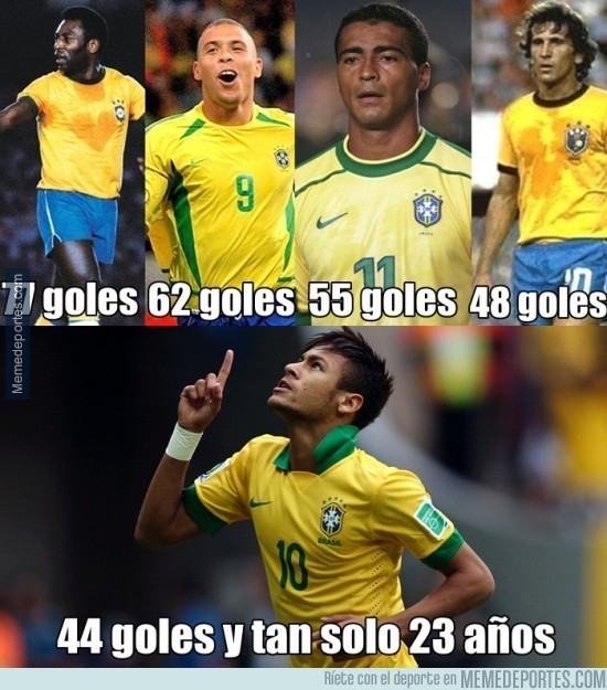 586320 - Neymar acechando a los máximos goleadores de Brasil