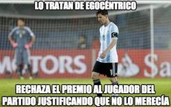 Enlace a Lionel Messi habría rechazado el MVP del Argentina-Paraguay