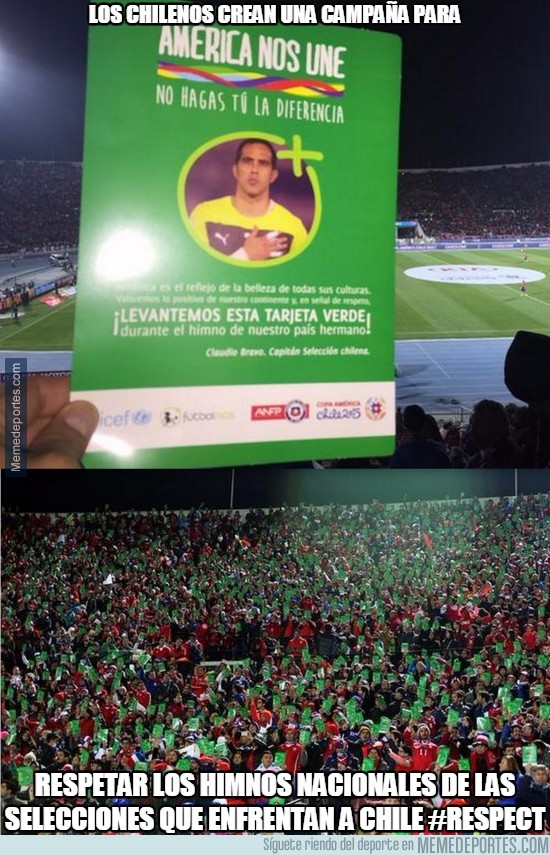 588537 - Los chilenos crean una campaña para los himnos