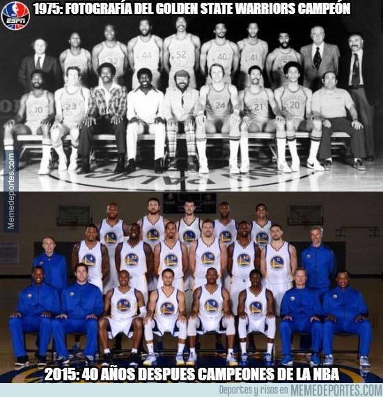 589434 - Fotografía del Golden State Warriors Campeón 40 años después