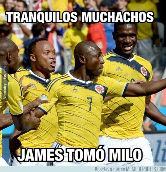 591856 - James preparado contra el partido de Perú gracias a milo