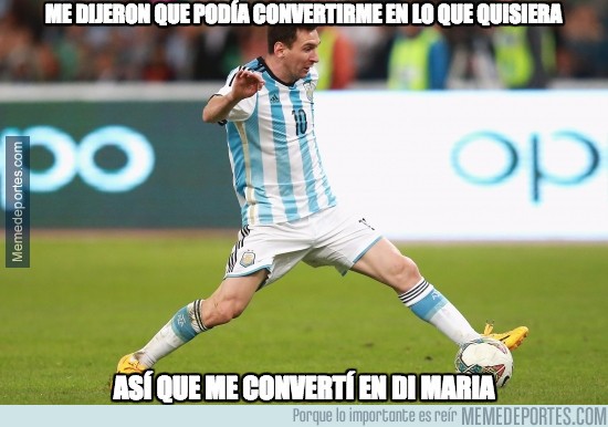 594834 - Messi se convirtió en Di Maria