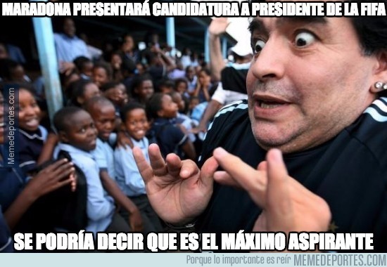 597154 - Maradona se va a presentar como candidato a presidente de la FIFA