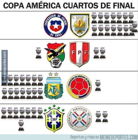 598315 - Las copas de los cuartos de final de la Copa América