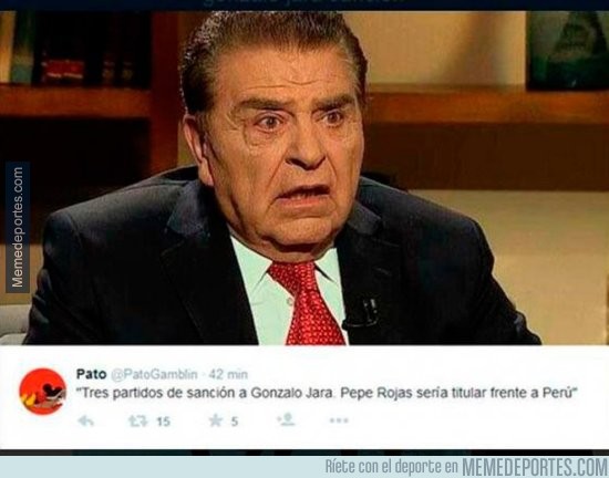 605669 - Chilenos al enterarse que Pepe ''Pepenbauer'' Rojas sería titular
