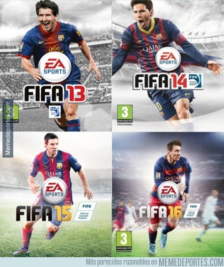 La portada de los últimos cuatro FIFA