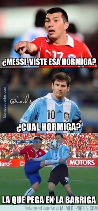 615214 - Tremenda patada a Messi