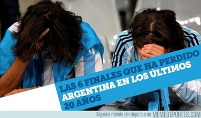 618268 - Las seis finales que ha perdido la Argentina en los últimos 20 años