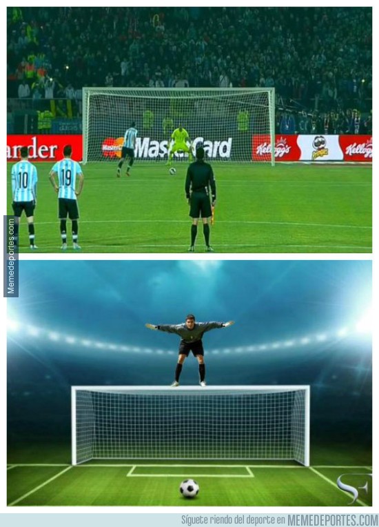 619895 - Los porteros cuando ven a Higuaín tirar el penal